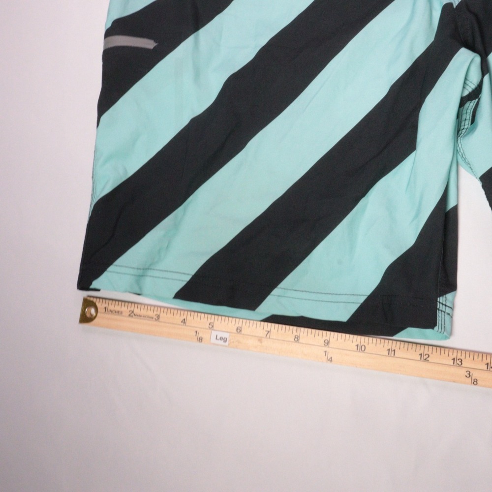Dixxon Swim Shorts Mens 46 Blue Striped Unlined Swim Board Trunks Drawstrings - Picture 5 of 9